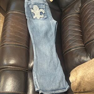 Fleur de lis with crosses jeans